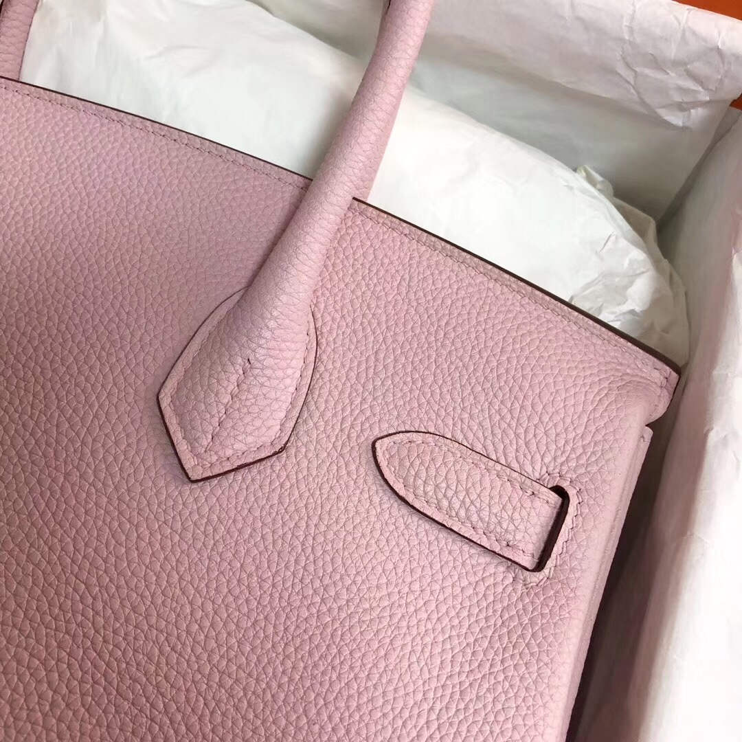 Hermes Birkin 30CM Togo Leather Handbag Pink